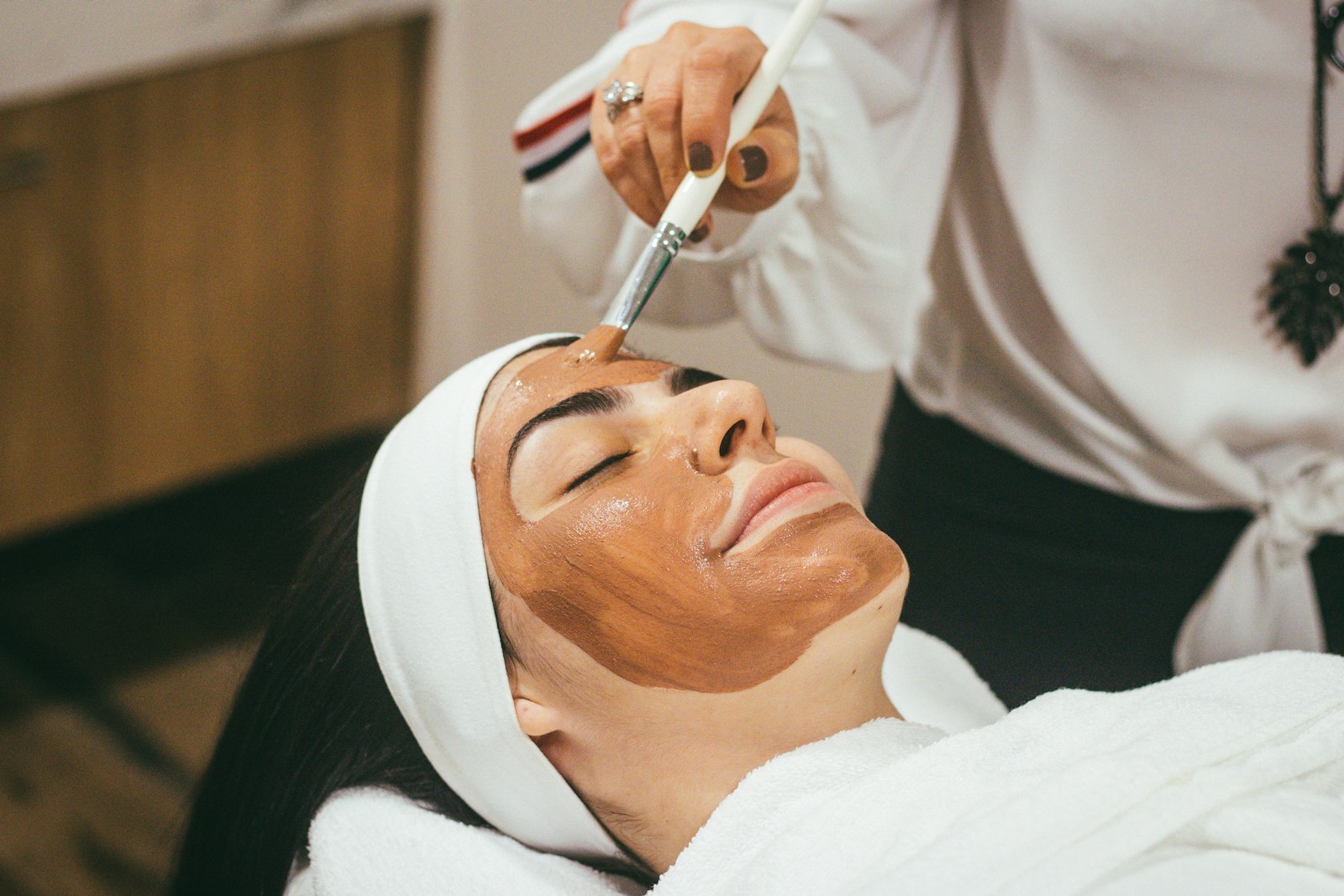 Facial treatment at Sage & Stone