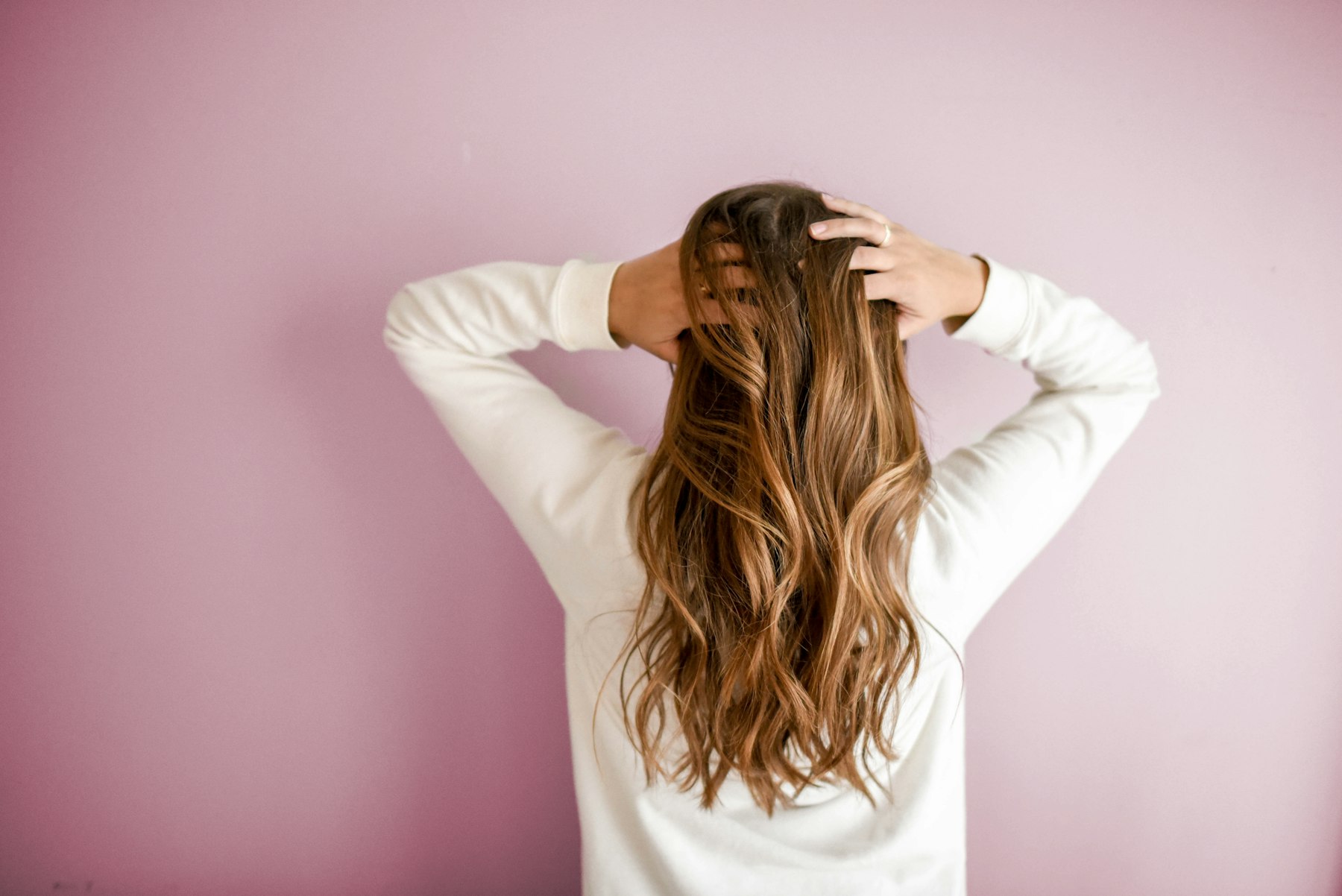 Long layered hair, coloured at Wren & Ivy